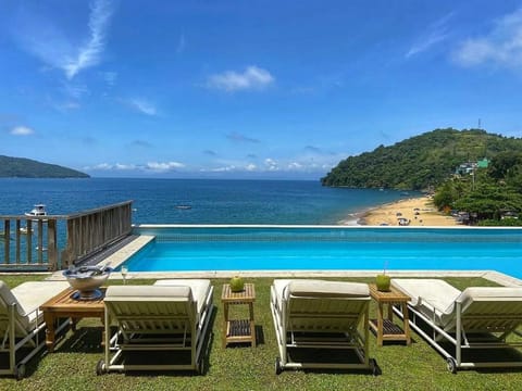 Day, Natural landscape, Beach, Mountain view, Pool view, Sea view, Swimming pool, sunbed