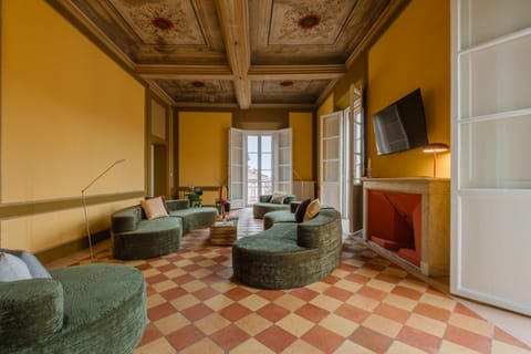 Unique Luxury Bologna Penthouse with Frescoes and Charm Apartment in Bologna