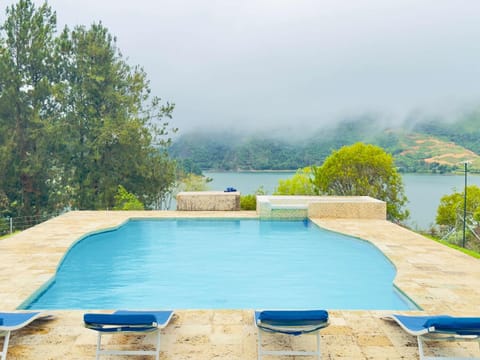 Natural landscape, Mountain view, Pool view, sunbed