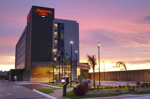 Property building, Sunset, Parking