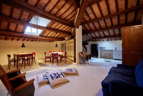 Living room, Seating area, Dining area