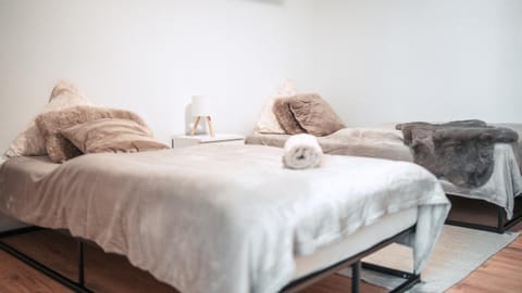 Bed, Decorative detail, Decorative detail, Bedroom, heating, heating, internet, internet, towels, towels, wardrobe