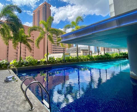 Property building, Pool view, Swimming pool