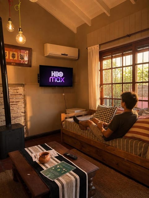 Communal lounge/ TV room, Bed, fireplace