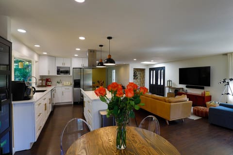 TV and multimedia, Kitchen or kitchenette, Living room, Seating area, Dining area, Evening entertainment, dishwasher, oven, stove