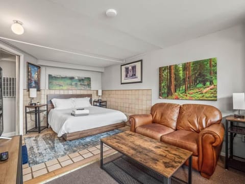 Bed, Seating area, Bedroom