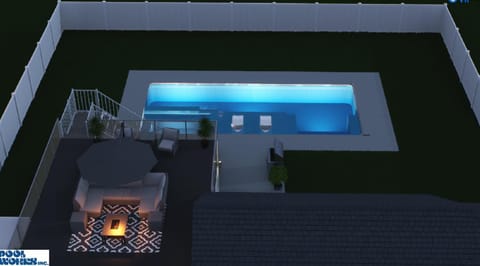 Lambeau View Pool Rooftop Entertainment Room House in Ashwaubenon