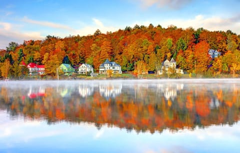 Nearby landmark, Day, Natural landscape, Autumn, Lake view, River view
