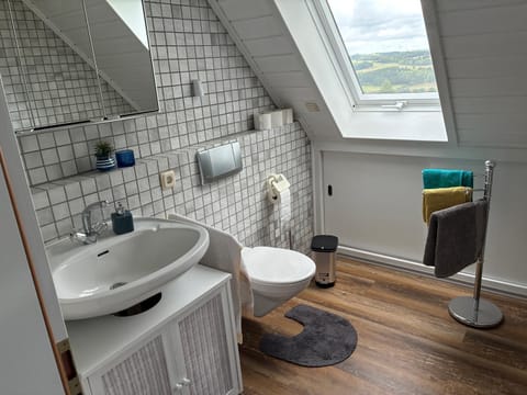 Toilet, Bathroom, towels