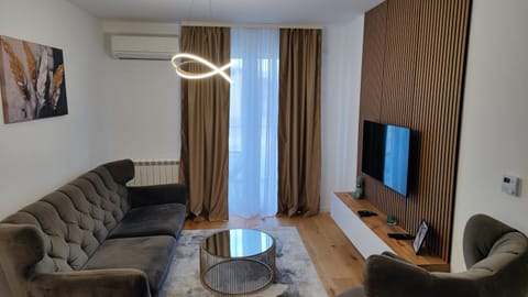 Communal lounge/ TV room, TV and multimedia, Living room, Seating area, air conditioner