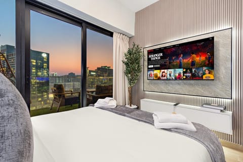 Bed, TV and multimedia