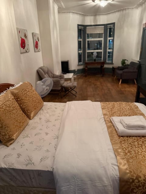 Bed, TV and multimedia, Living room, Photo of the whole room, Seating area, Bedroom