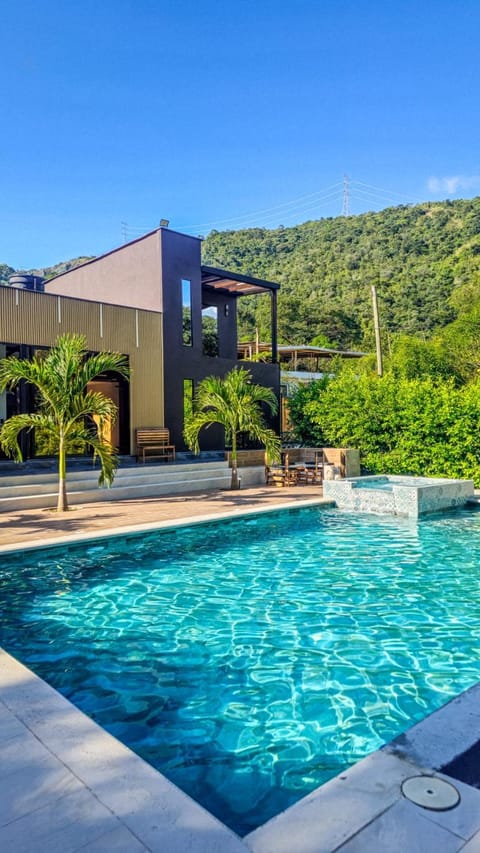 Day, Natural landscape, Mountain view, Swimming pool