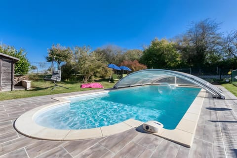 Property building, Living room, Swimming pool