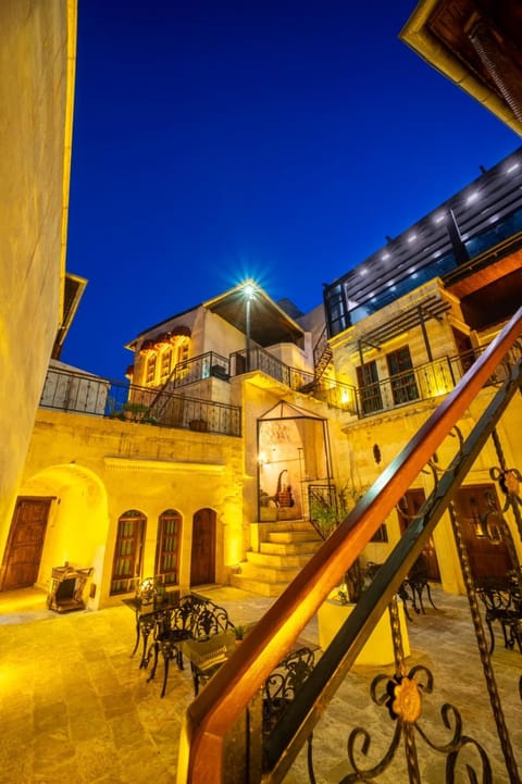 Property building, Patio, Night, View (from property/room), Balcony/Terrace