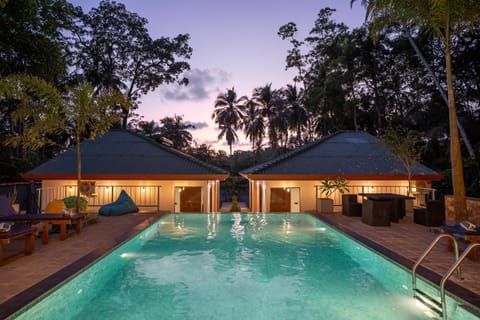 Property building, Day, Natural landscape, Pool view, Swimming pool, sunbed