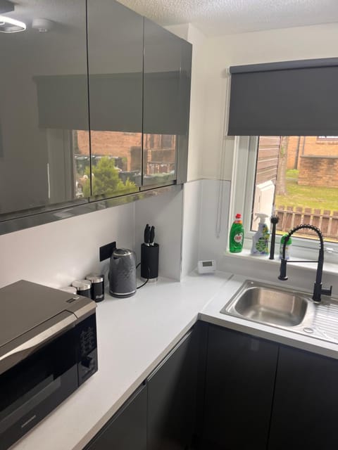 Kitchen or kitchenette, stove, toaster