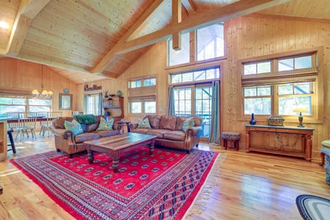 Scenic Mtn and Fairway Views Cozy Cashiers Getaway House in Lake Glenville