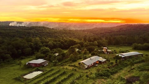 Natural landscape, Bird's eye view, Mountain view, Sunset