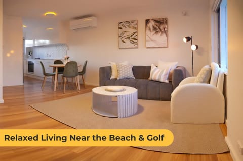 Living room, Seating area, Text overlay, air conditioner