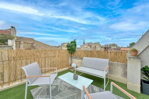 Patio, City view