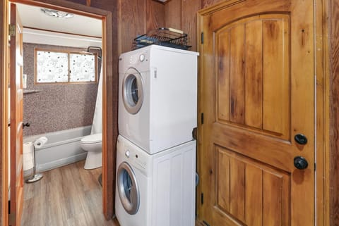 Bathroom, washing machine, dryer