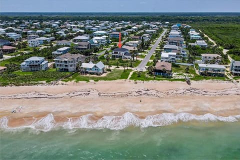 Luxurious Beachfront Home with Hot Tub Fenced Yard Bikes Fire Pit House in Palm Coast