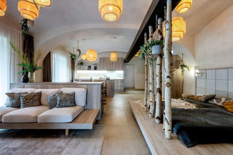 Bed, Living room, Photo of the whole room, Bedroom