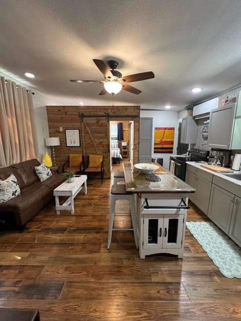 Kitchen or kitchenette, Living room, Seating area, Dining area, oven, stove