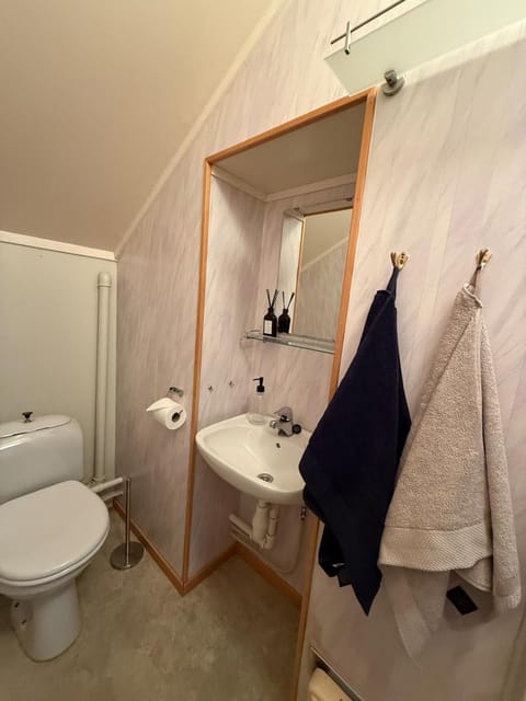 Tromsø pearl near mountains, city life and northern lights House in Tromso