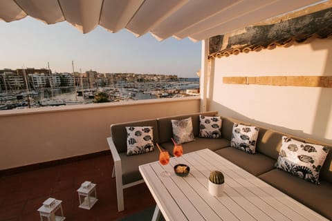 Patio, Balcony/Terrace, Sea view, Sunset