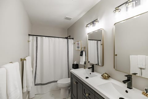 Shower, Toilet, Bathroom, towels