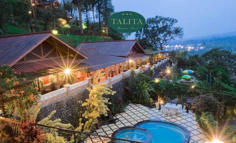 Nearby landmark, Night, Natural landscape, Garden, Garden view, Pool view, Swimming pool