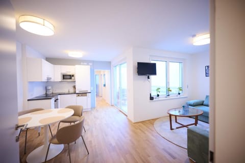 Kitchen or kitchenette, Living room, Seating area, Dining area, oven, stove