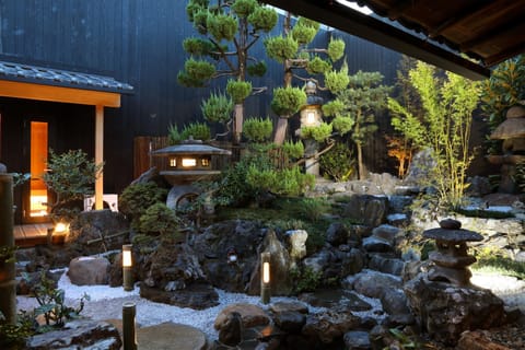 Night, Garden, Garden view