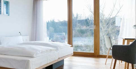 Bed, Natural landscape, Bedroom