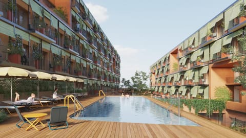 Balcony/Terrace, Pool view, Swimming pool