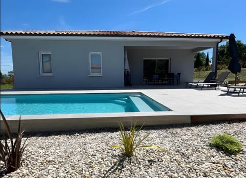 Property building, Living room, Swimming pool