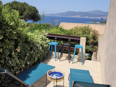 Property building, Living room, Swimming pool