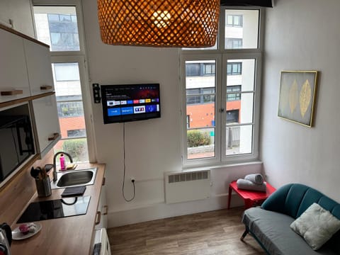 TV and multimedia, Coffee/tea facilities, Kitchen or kitchenette, Living room, Seating area