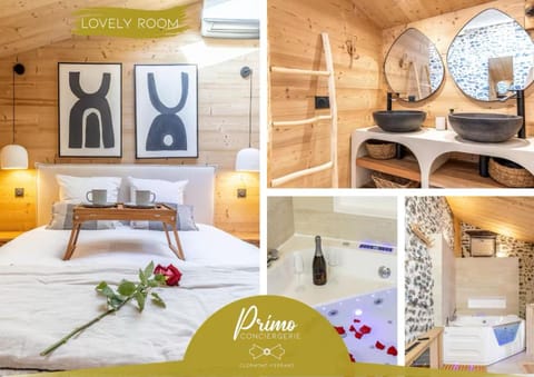Bed, Hot Tub, Photo of the whole room, Bedroom, Bath, concierge, towels, air conditioner