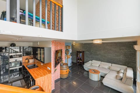 Kitchen or kitchenette, Living room, Dining area