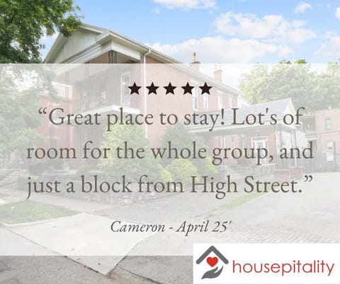 Spacious Historic 8-Bedroom Manor in Short North - Perfect for Large Groups House in Short North