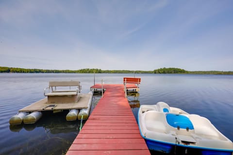 Lakefront Family Home with Dock, Views Pet-Friendly House in Wisconsin