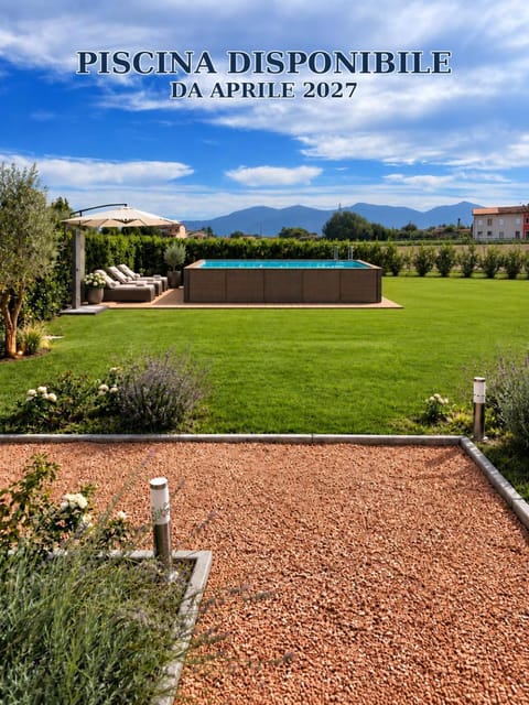 Spring, Natural landscape, Garden, Garden view, Pool view, Swimming pool