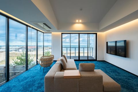 Living room, Photo of the whole room, Sea view