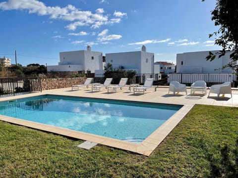Property building, Living room, Swimming pool