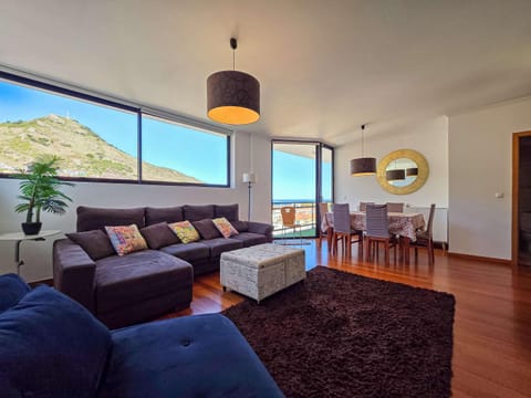 Natural landscape, Living room, Seating area, Mountain view
