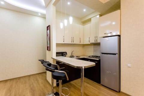 Kitchen or kitchenette, Dining area, stove