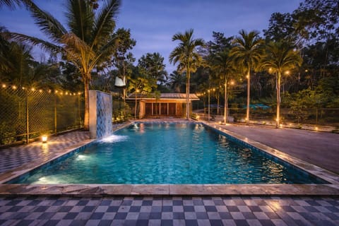 Night, Swimming pool